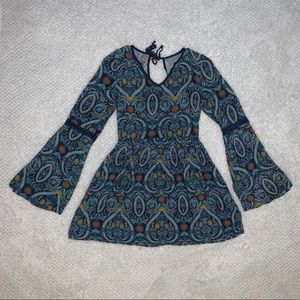 Multi colored hippy dress